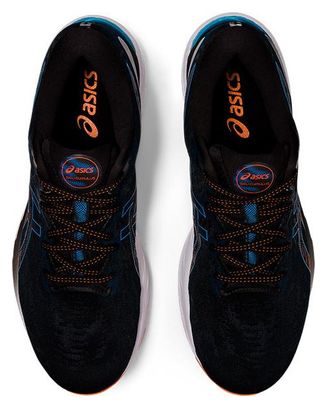 Zapatillas Running Asics Gel Cumulus 23 negro, azul y naranja 