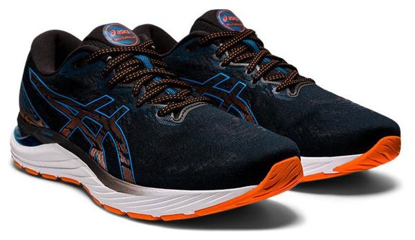 Zapatillas Running Asics Gel Cumulus 23 negro, azul y naranja 