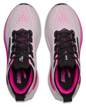 Brooks Glycerin GTS 23 Running Shoes, White/Pink, Women's