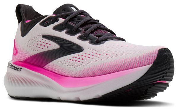Brooks Glycerin GTS 23 Running Shoes, White/Pink, Women's