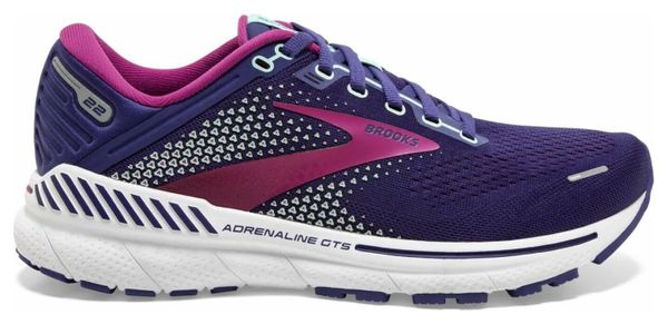Chaussures de Running Brooks Adrenaline GTS 22 Bleu Rose Femme