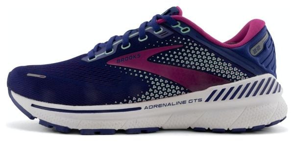 Chaussures de Running Brooks Adrenaline GTS 22 Bleu Rose Femme 38.1/2