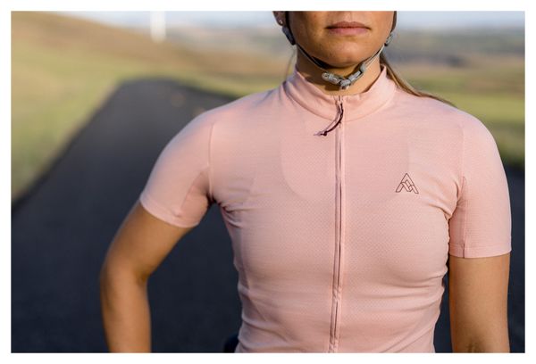 Women's Jersey Short Sleeve 7Mesh Horizon Sun-Pink