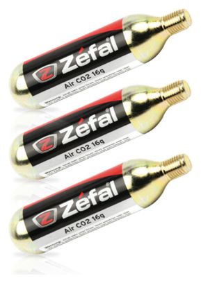 ZEFAL Cartouches filetées Co2 16g (X3)