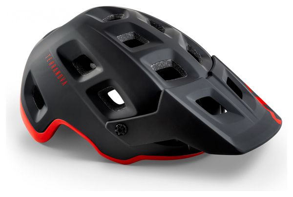 MET Terranova Helmet Black Red Mat Brillant