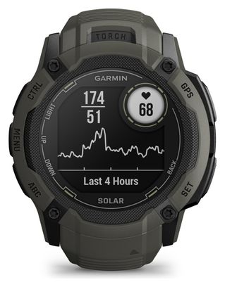 Montre GPS Garmin Instinct 2X Solar Vert Moss