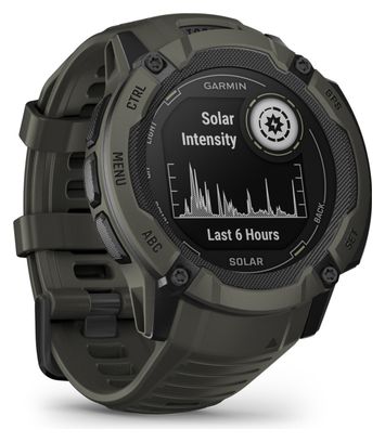 Montre GPS Garmin Instinct 2X Solar Vert Moss