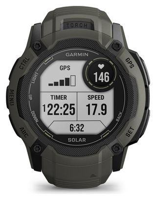 Montre GPS Garmin Instinct 2X Solar Vert Moss
