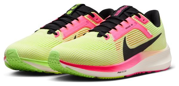 Nike Air Zoom Pegasus 40 Hakone Yellow Pink Running Shoes