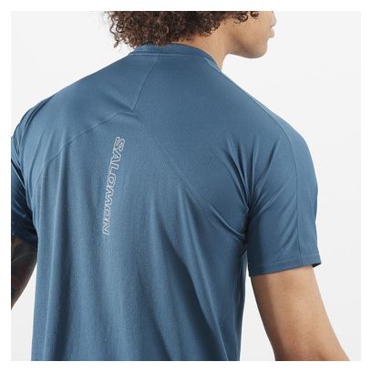 Salomon Sense Aero Short Sleeve Jersey Blauw Heren