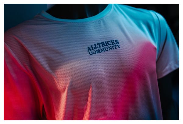 Maglietta da corsa Alltricks Community unisex blu / rosa