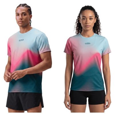 Maglietta da corsa Alltricks Community unisex blu / rosa