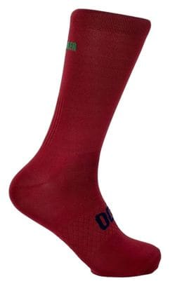 Chaussettes de Cyclisme Hautes Respirantes Brodées Classy Evo II Mooquer Bordeaux