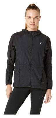 Asics Road Packable Windbreaker Jacket Black Women's