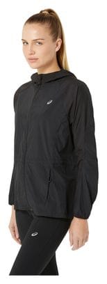 Asics Road Winddichte jas Zwart Dames