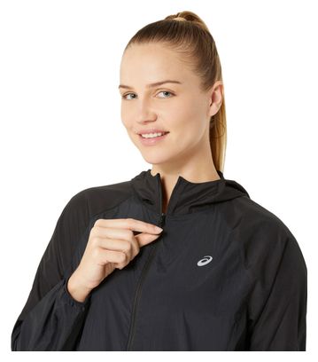 Asics Road Packable Windbreaker Jacket Black Women's