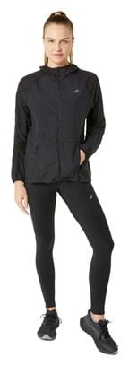 Asics Road Winddichte jas Zwart Dames