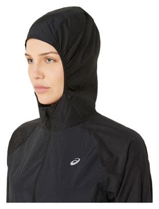 Asics Road Winddichte jas Zwart Dames