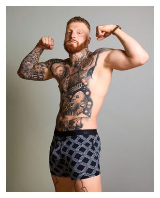 Saxx Smooth Flex Light Compression Boxers, Black/Blue