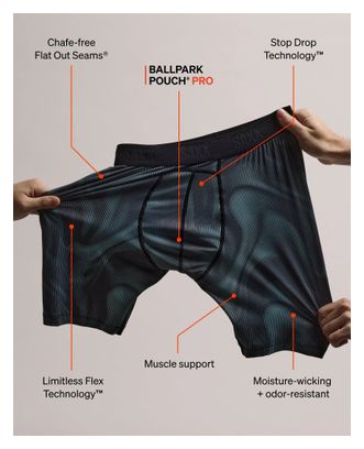 Saxx Smooth Flex Light Compression Boxers, Black/Blue