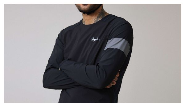 Rapha Trail Windblock Maglia a maniche lunghe da MTB Nero/Grigio