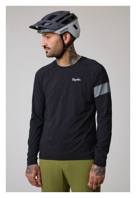 Rapha Trail Windblock long sleeve jersey Black/Grey | Alltricks.com