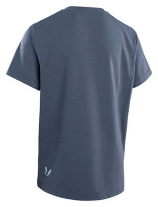 ION Logo DR Maglia a maniche corte MTB da bambino Blu