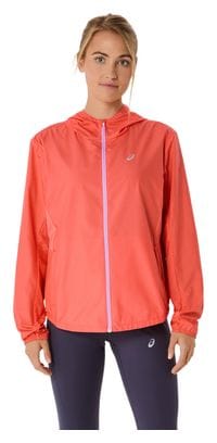 Veste coupe-vent Asics Core Run Corail Femme