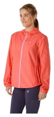 Veste coupe-vent Asics Core Run Corail Femme