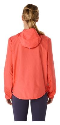 Veste coupe-vent Asics Core Run Corail Femme