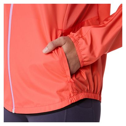 Veste coupe-vent Asics Core Run Corail Femme