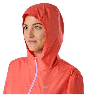 Veste coupe-vent Asics Core Run Corail Femme