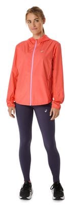 Veste coupe-vent Asics Core Run Corail Femme