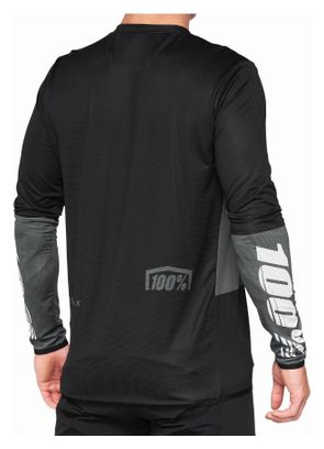 Long Sleeve 100% R-Core X Jersey Charcoal / Black