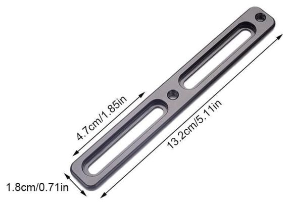 Support de cage pour porte bidon vélo Noir