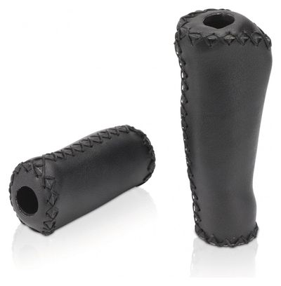 Paire de Grips XLC GR-G11 Rétro 135/92 mm Noir