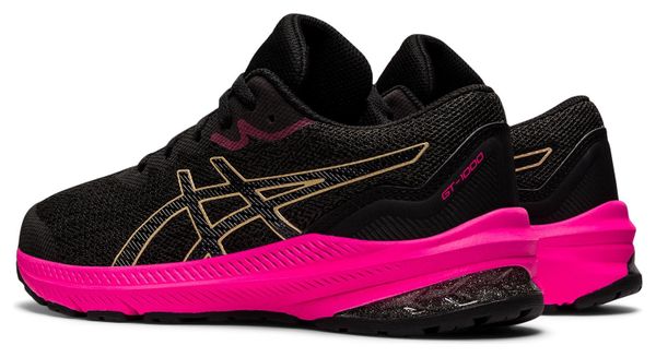 Asics GT-1000 11 GS Running Shoes Black Pink Kids