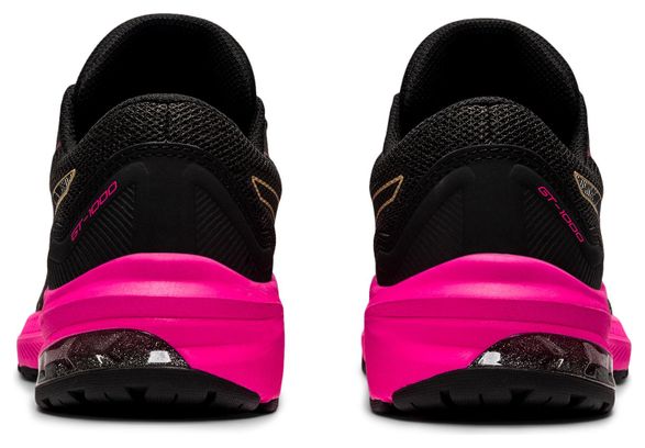 Zapatillas Running Asics GT-1000 11 GS negro rosa niños