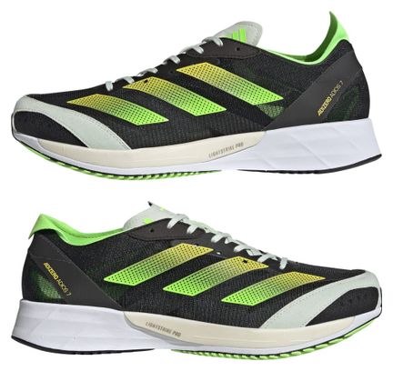 Chaussures Running adidas running adizero Adios 7 Noir Vert Jaune Homme