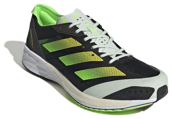 adidas running adizero Adios 7 Black Green Yellow Men's Shoes