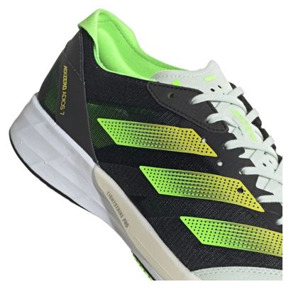 adidas running adizero Adios 7 Black Green Yellow Men's Shoes