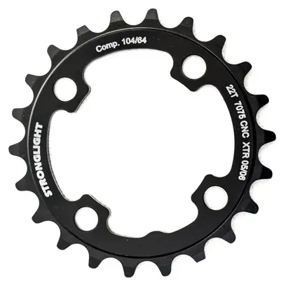 STRONGLIGHT XTR 05 FC-M960 Chainring, 9 Speed, 22T, 64mm BCD, Black