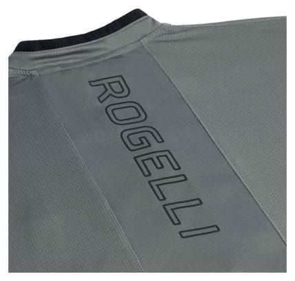 Maillot Manches Courtes Velo Rogelli Essential Homme Graphite