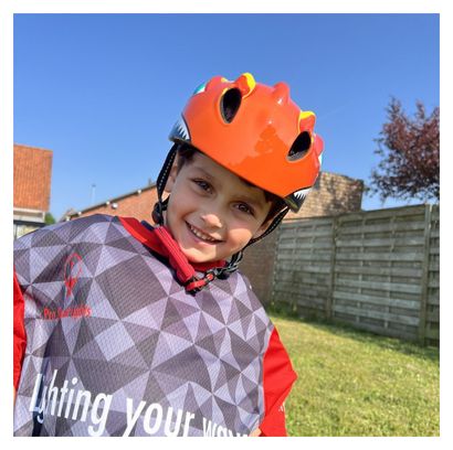 Casque De Vélo Pour Enfants - Rouge - Dino XS 46/51cm