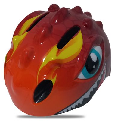 Casque De Vélo Pour Enfants - Rouge - Dino XS 46/51cm