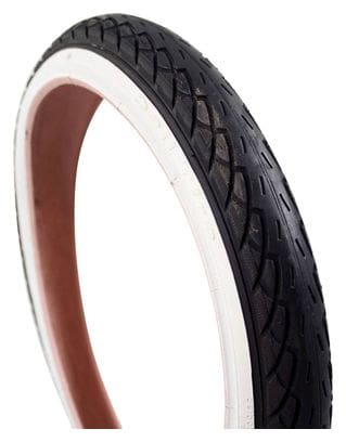 DELI TIRE Pneu Extérieur Sa-206 18 X 1.75 /Blanc