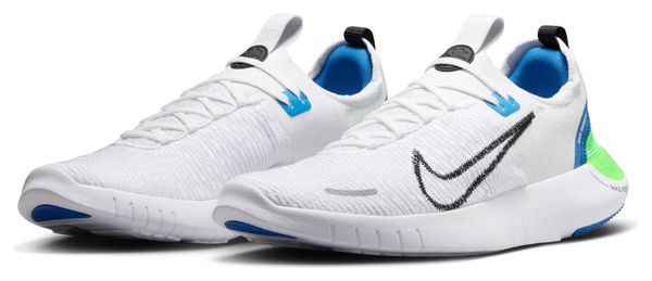 Chaussures de Running Nike Free Run Fkyknit Next Nature Blanc Bleu Vert