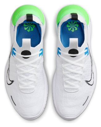 Chaussures de Running Nike Free Run Fkyknit Next Nature Blanc Bleu Vert