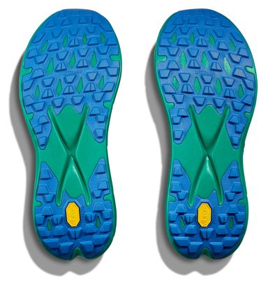 Hoka One One Tecton X 2 Blue Green Women's Trail Shoes