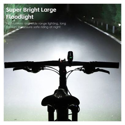 Phare avant de vélo lumineux 1000LM en alliage d'aluminium